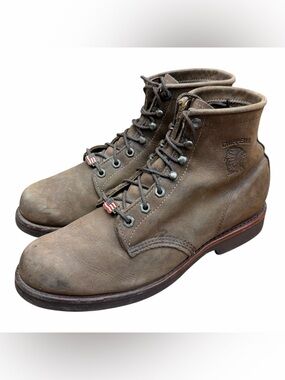 Chippewa Classic 2.0 6"  Soft Toe Leather men size 10D Work Boots Brown